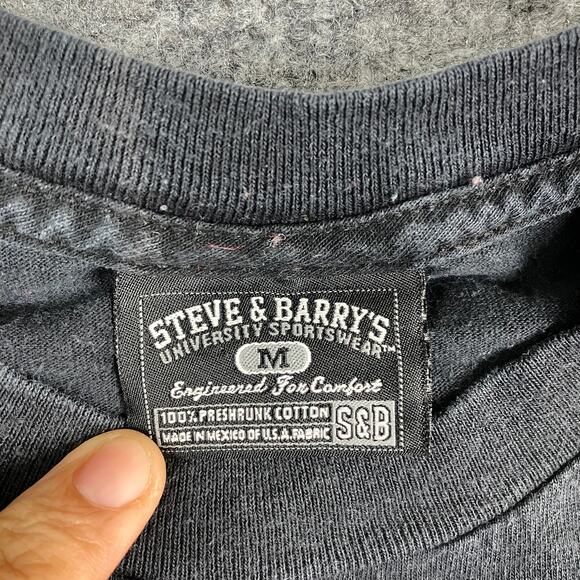 WWE T-Shirt Boys Size M Black Logo Graphic Wrestling Tee Steve & Barry’s Youth - Picture 3 of 7